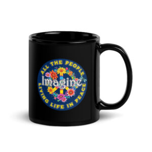 Imagine Black Glossy Mug – 11 oz or 15 oz
