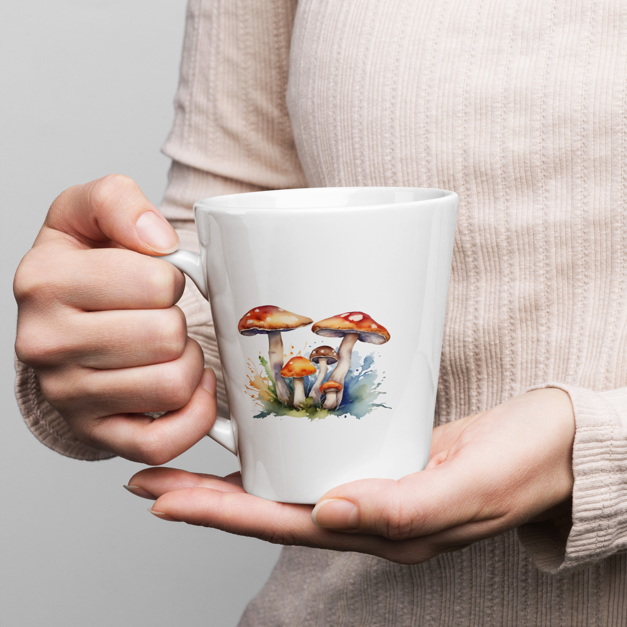 Magic Mushroom Latte Mug – 12 oz