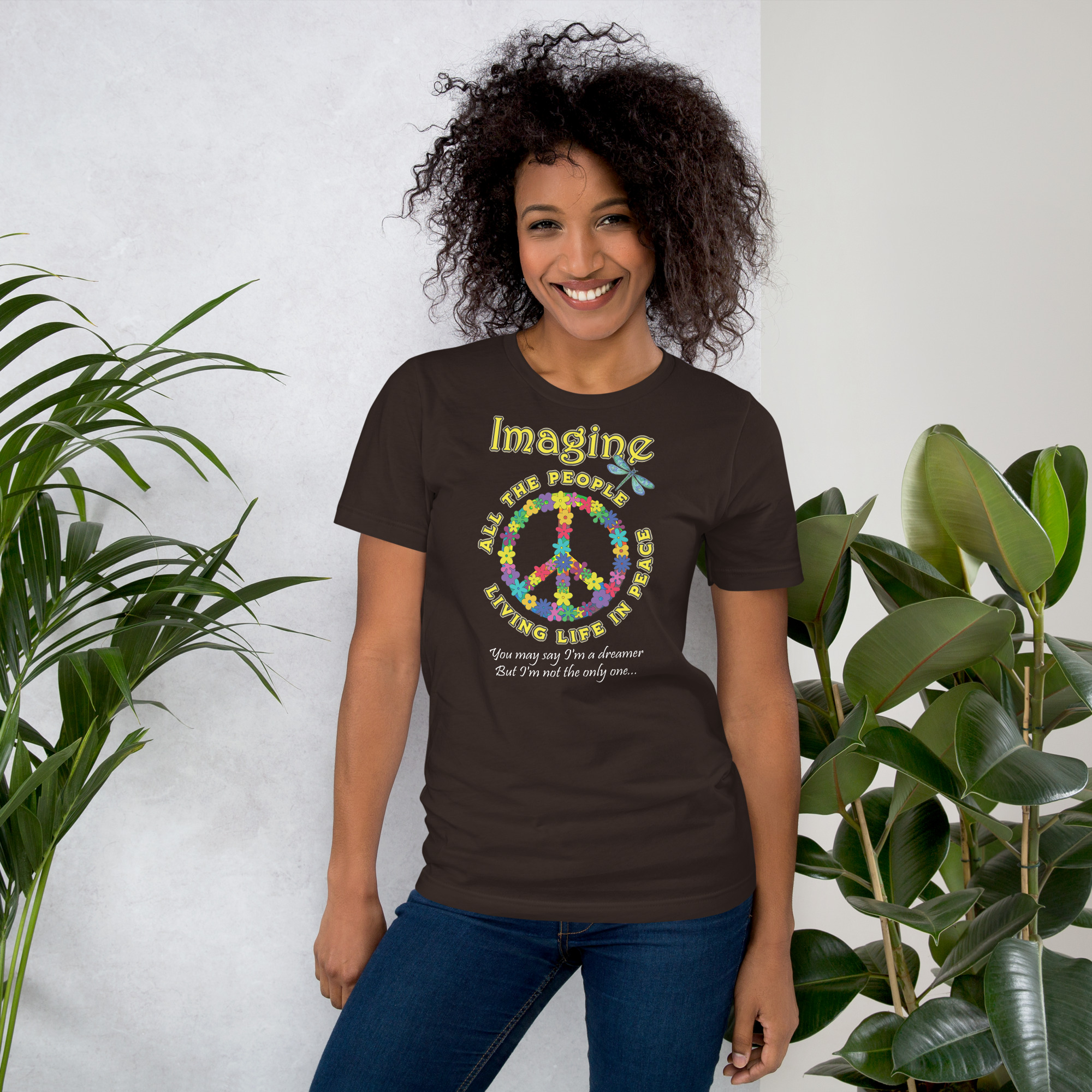 Imagine All the People – Peace & Possibility Unisex T-shirt - Image 6