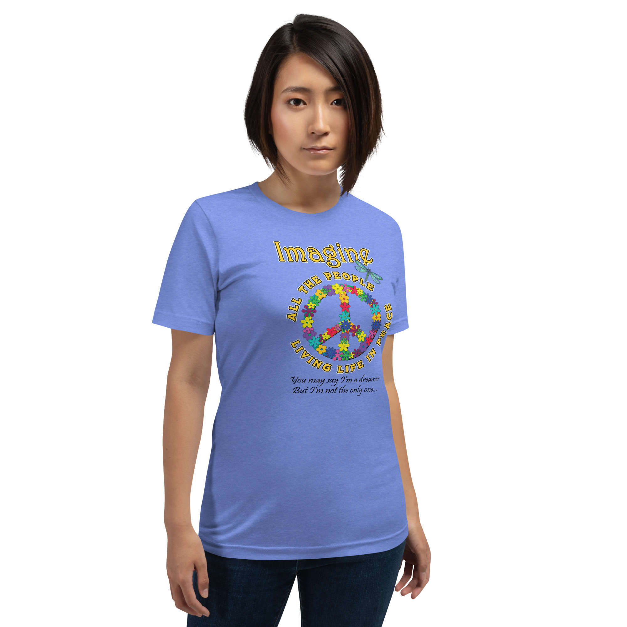 Imagine All the People – Peace & Possibility Unisex T-shirt - Image 33