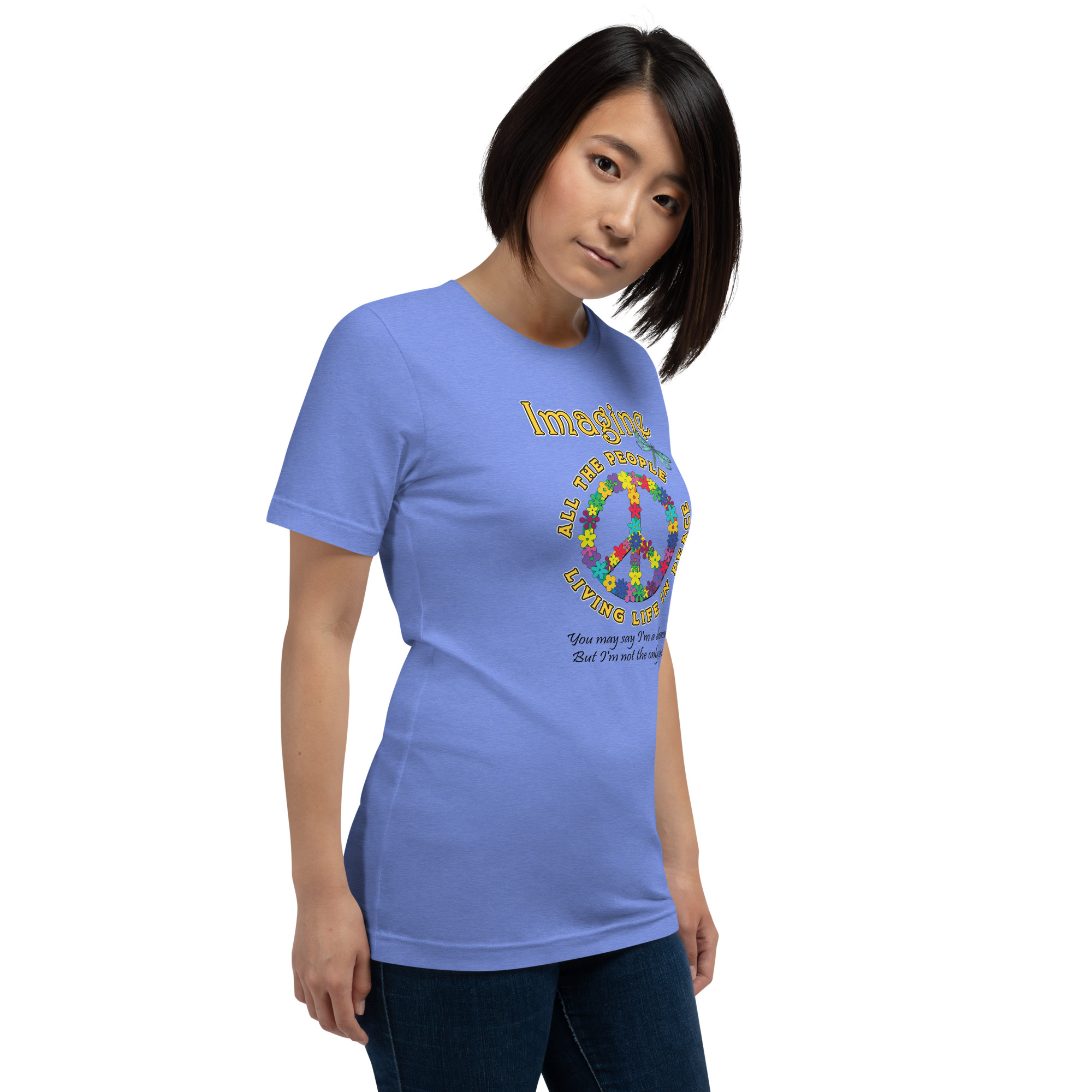 Imagine All the People – Peace & Possibility Unisex T-shirt - Image 34