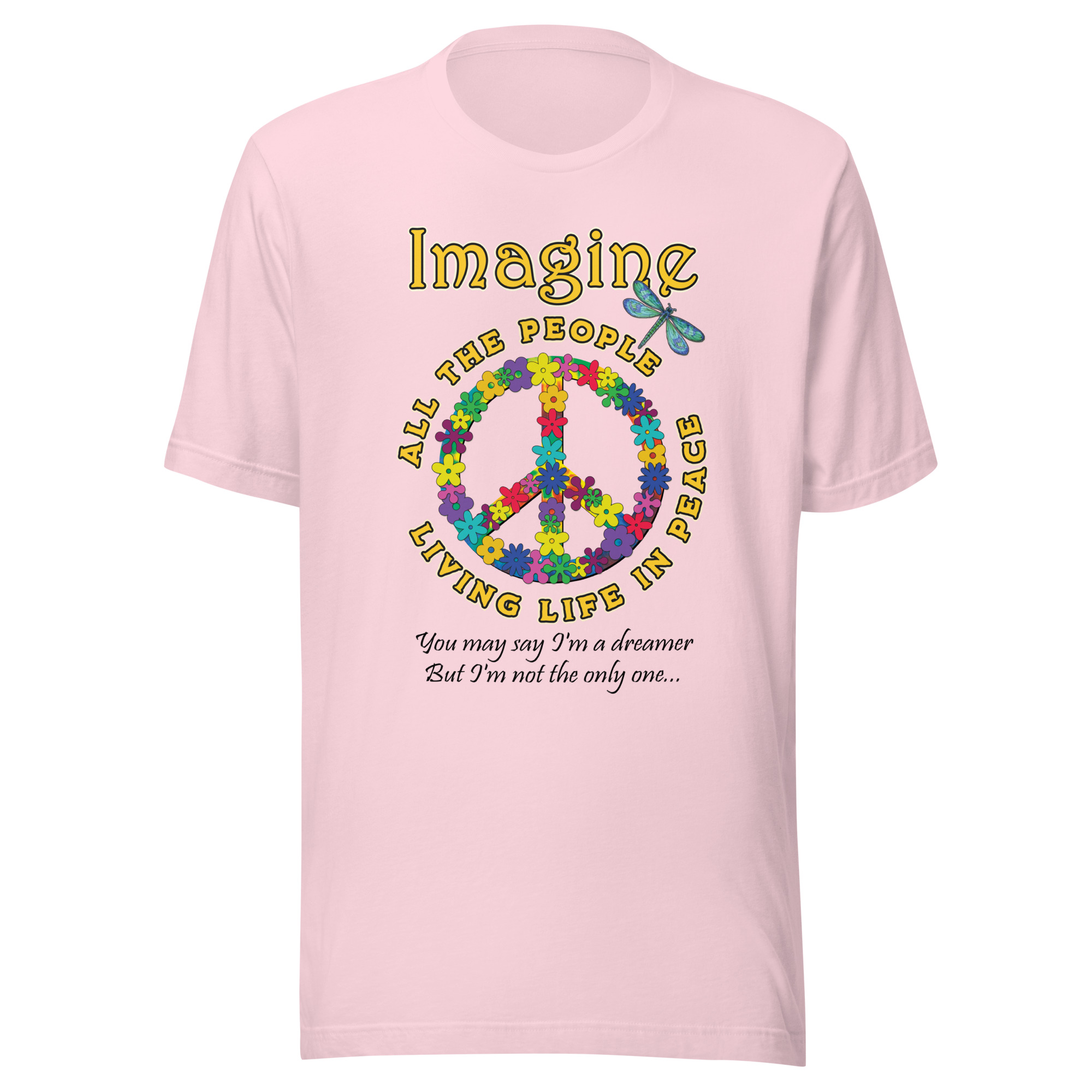 Imagine All the People – Peace & Possibility Unisex T-shirt - Image 13