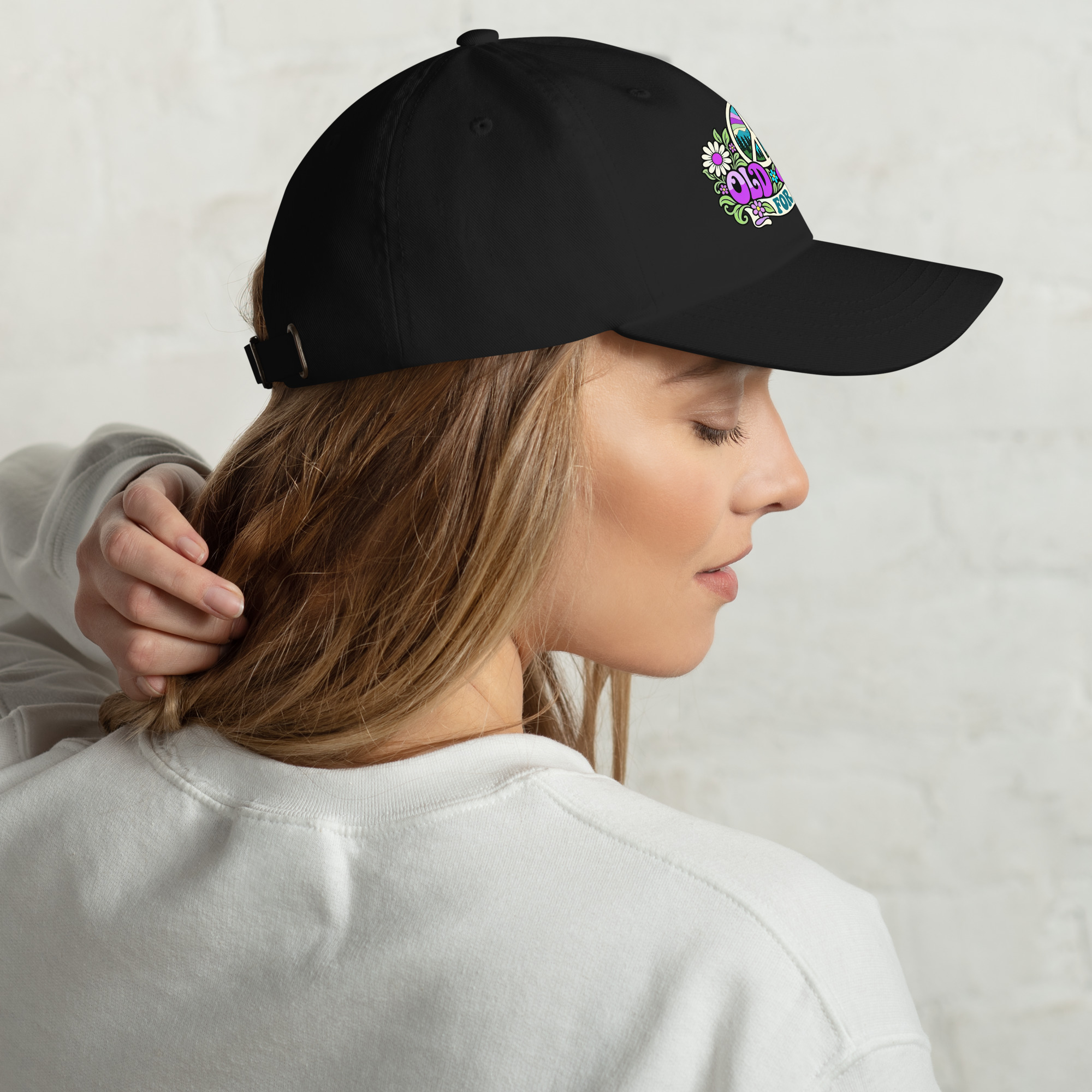 Old Hippies for Peace – Full Color Graphic Hat - Image 4