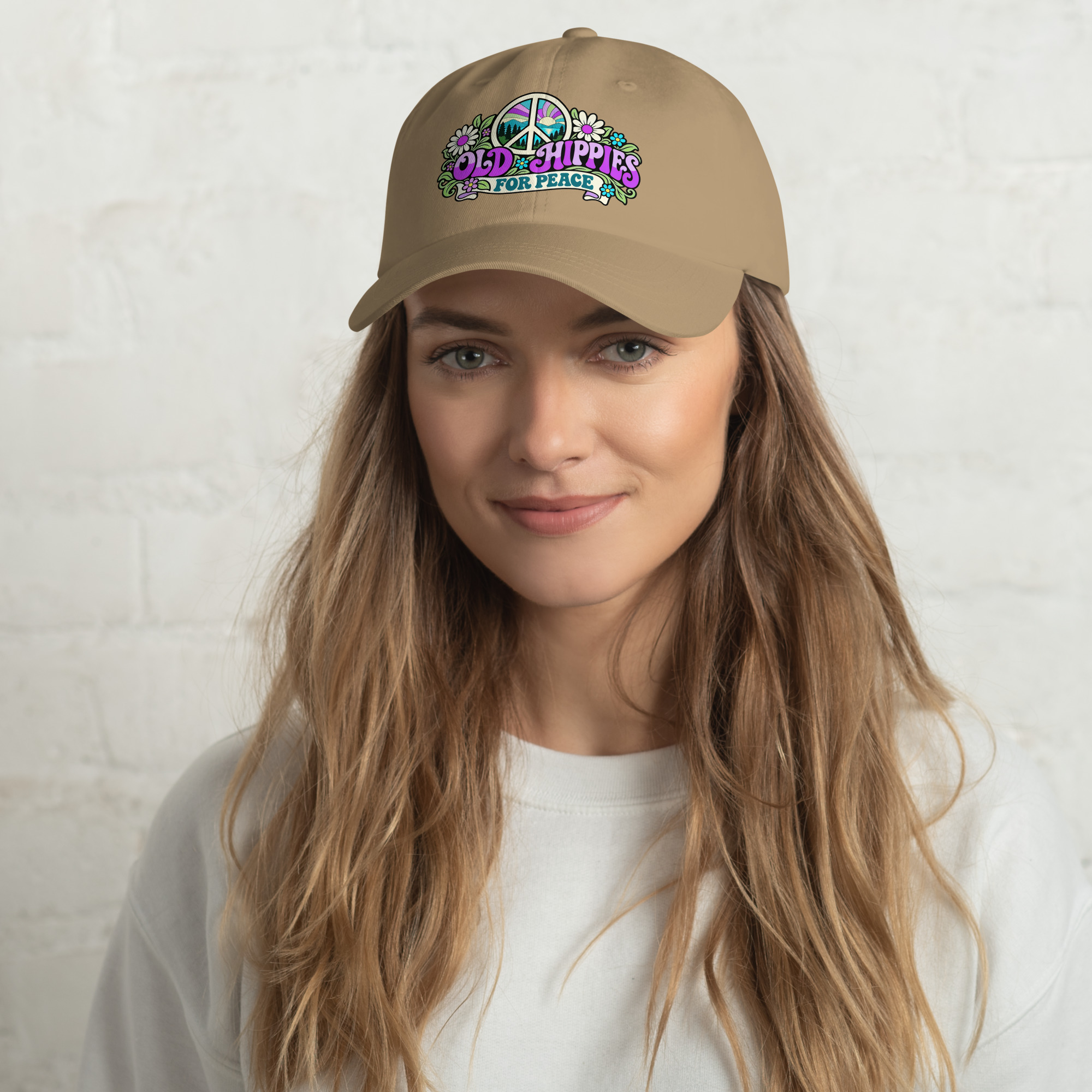 Old Hippies for Peace – Full Color Graphic Hat - Image 11
