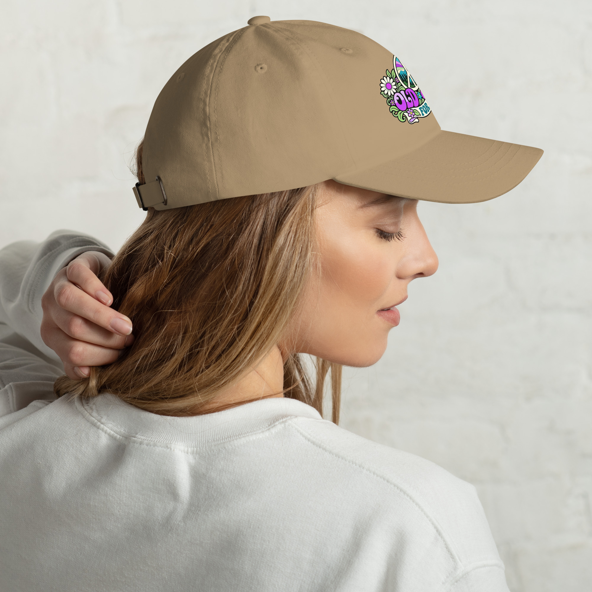 Old Hippies for Peace – Full Color Graphic Hat - Image 13