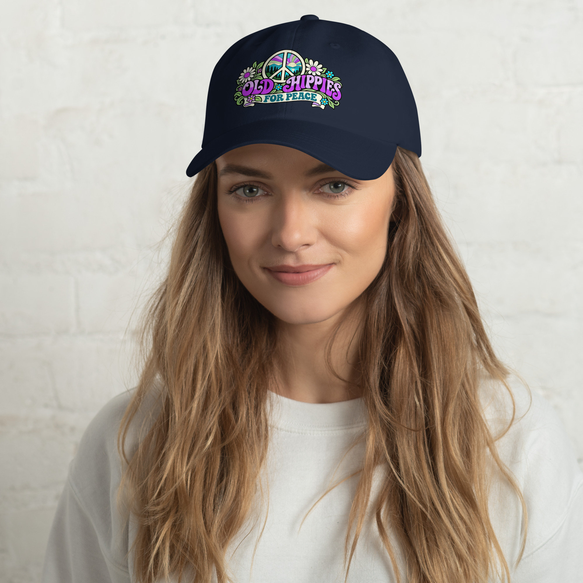Old Hippies for Peace – Full Color Graphic Hat - Image 5