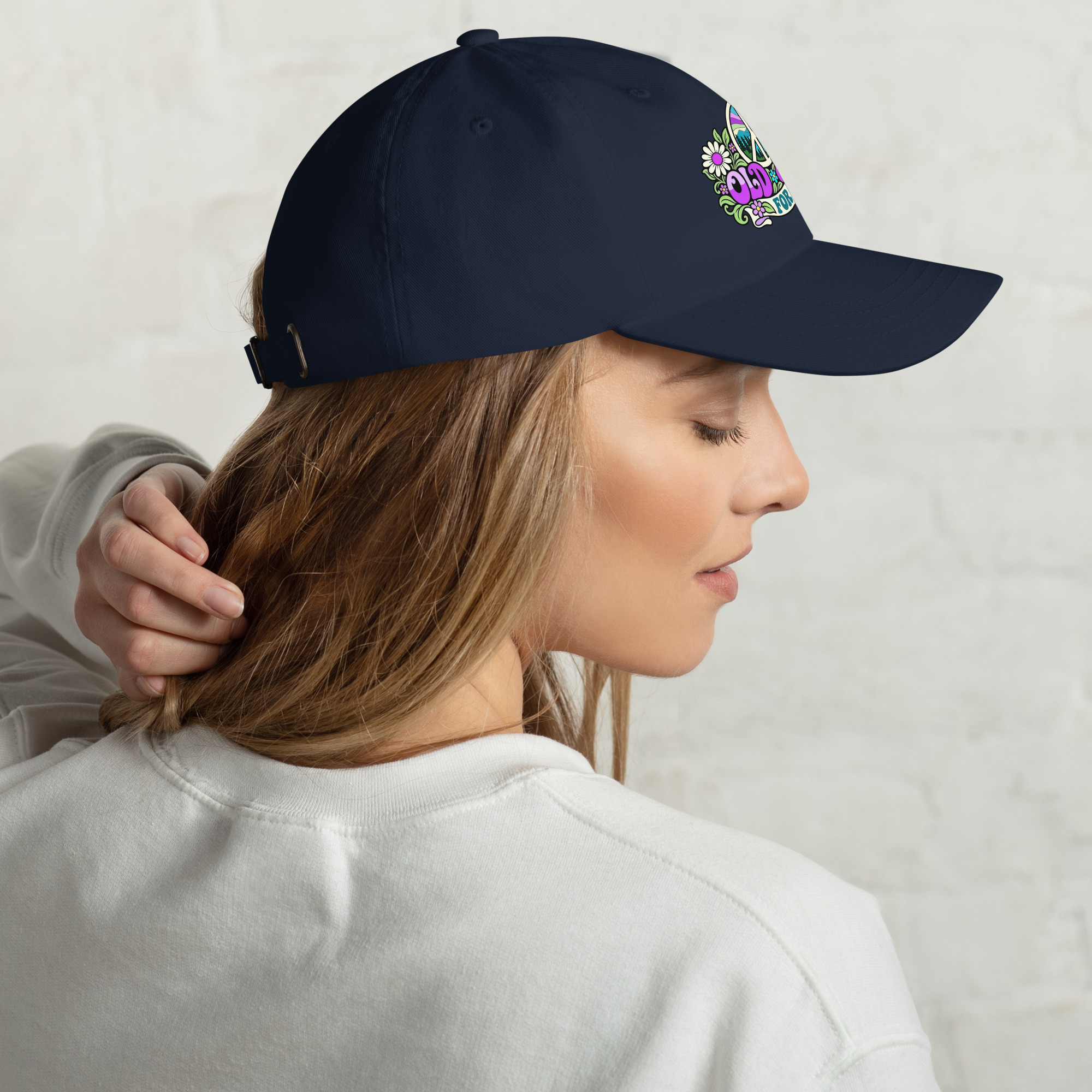 Old Hippies for Peace – Full Color Graphic Hat - Image 7