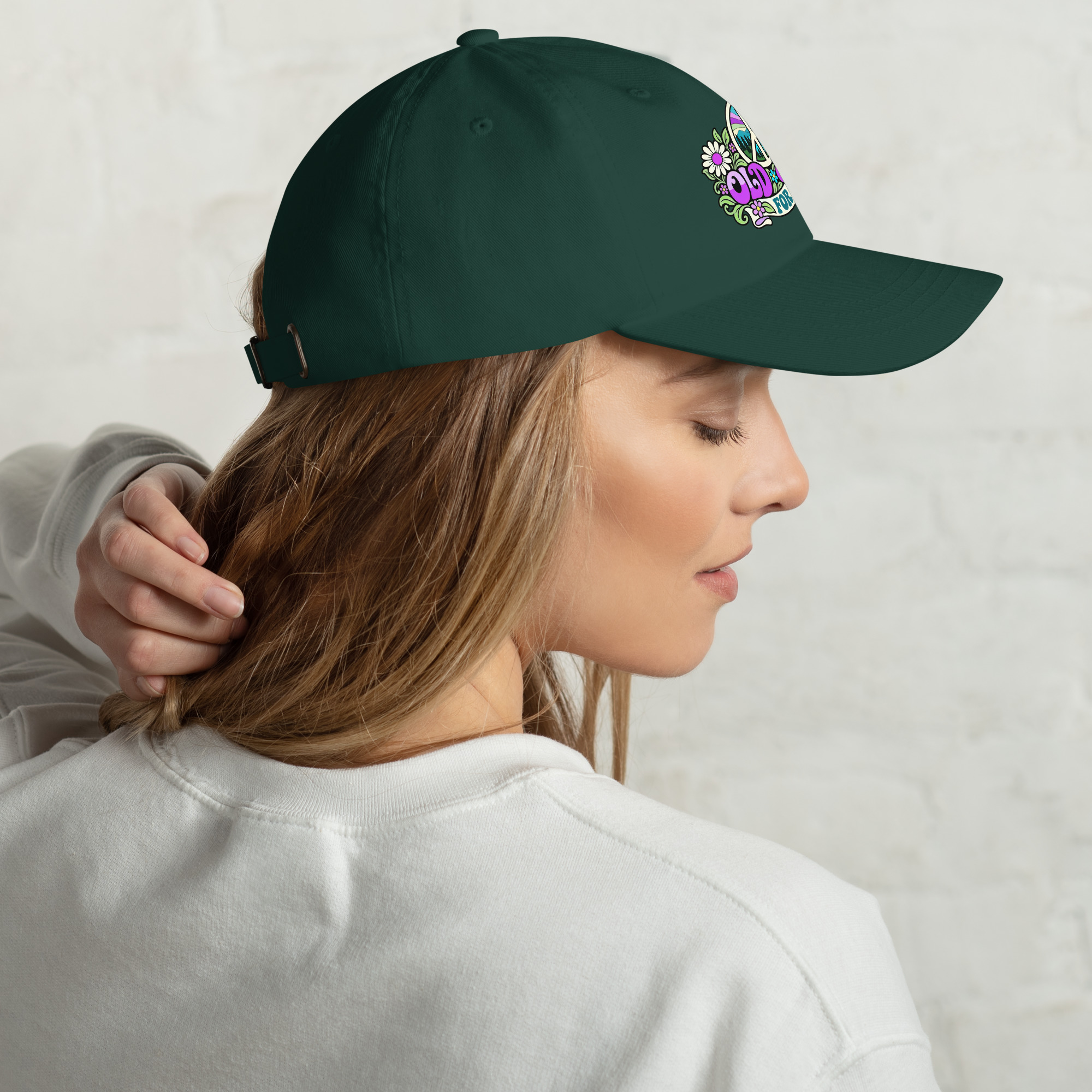 Old Hippies for Peace – Full Color Graphic Hat - Image 10