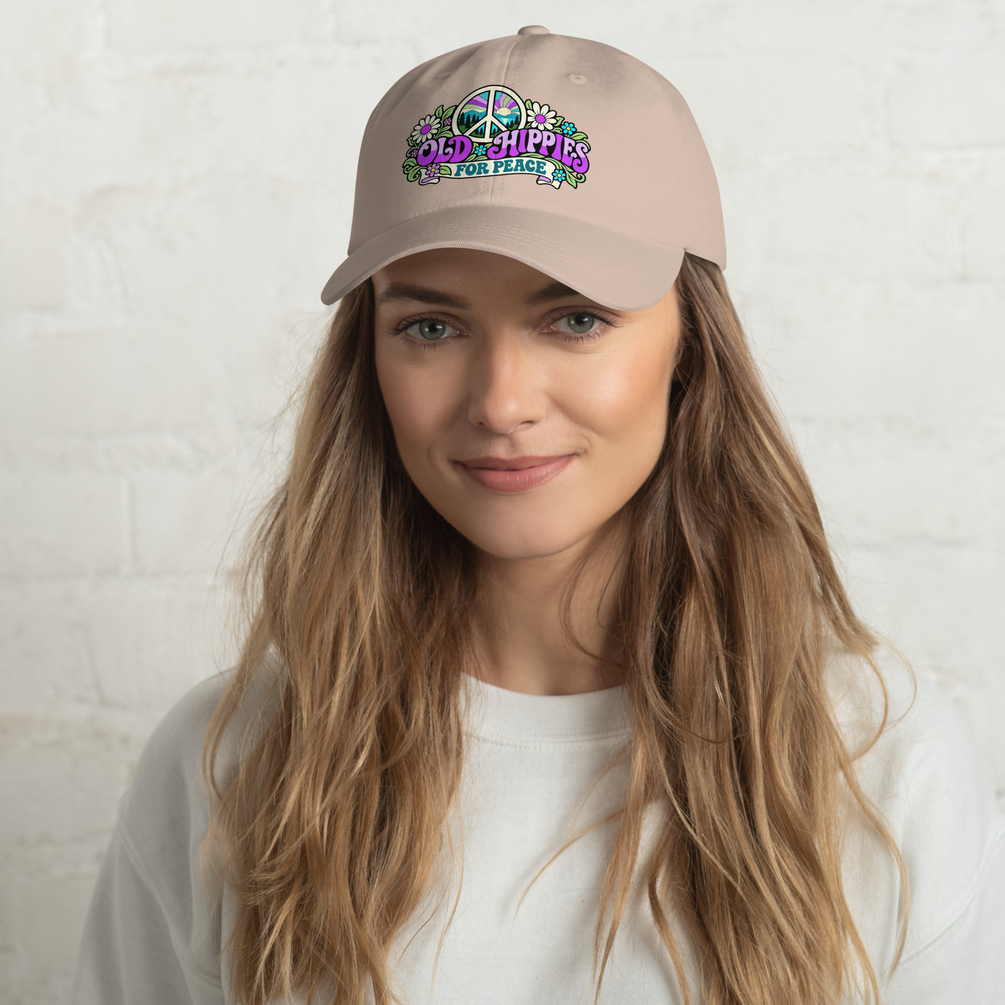 Old Hippies for Peace – Full Color Graphic Hat - Image 14