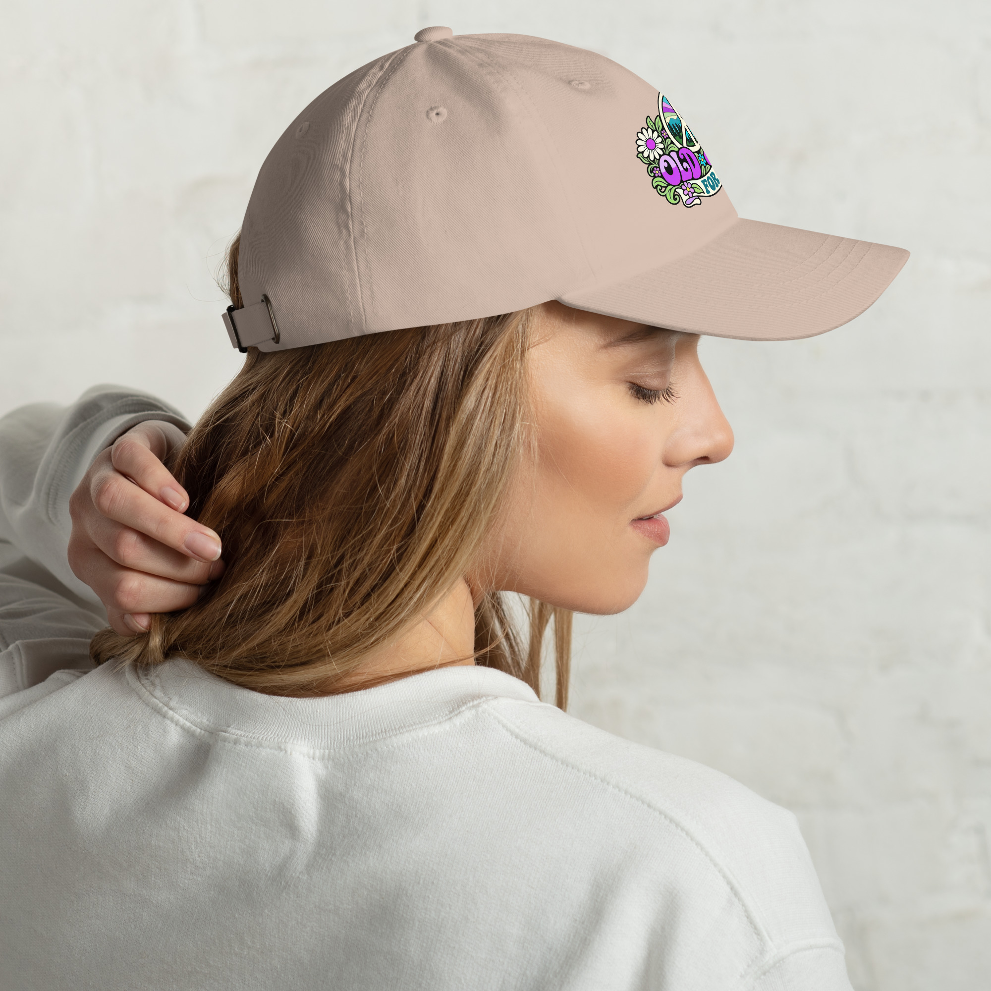 Old Hippies for Peace – Full Color Graphic Hat - Image 16