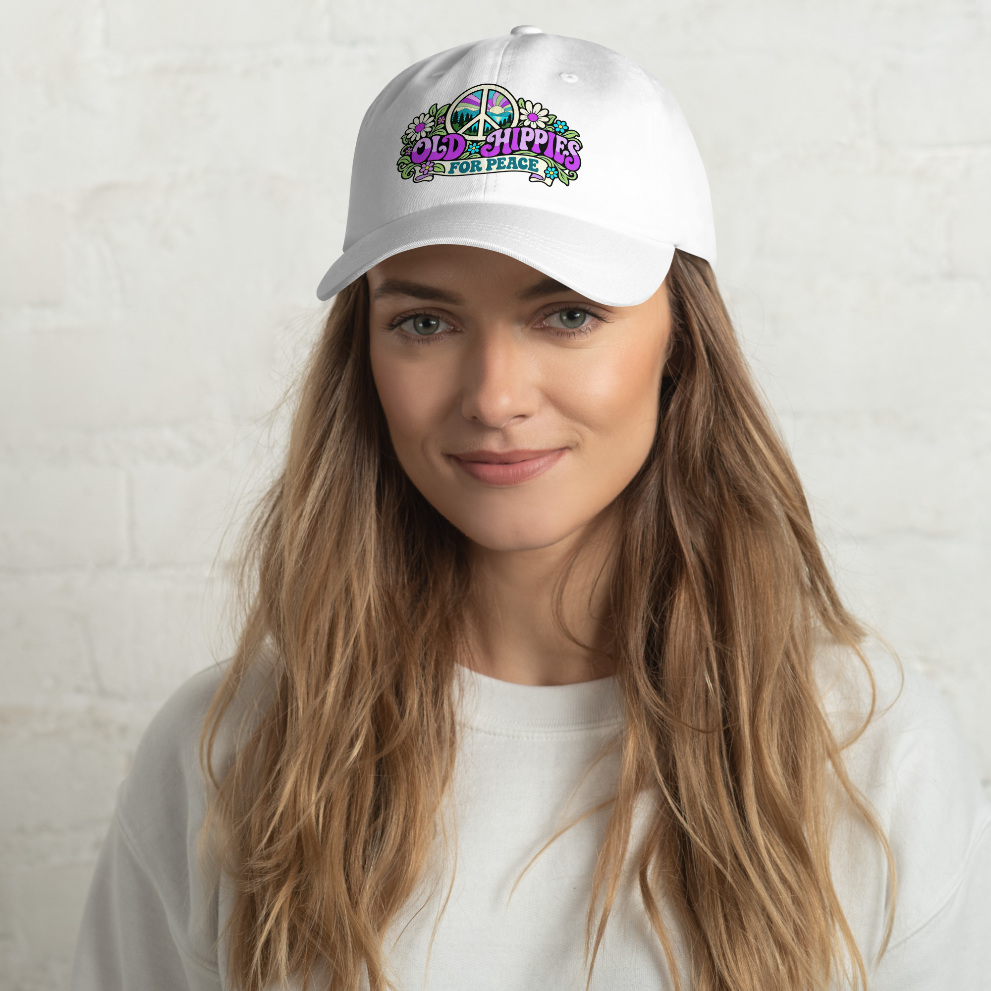 Old Hippies for Peace – Full Color Graphic Hat