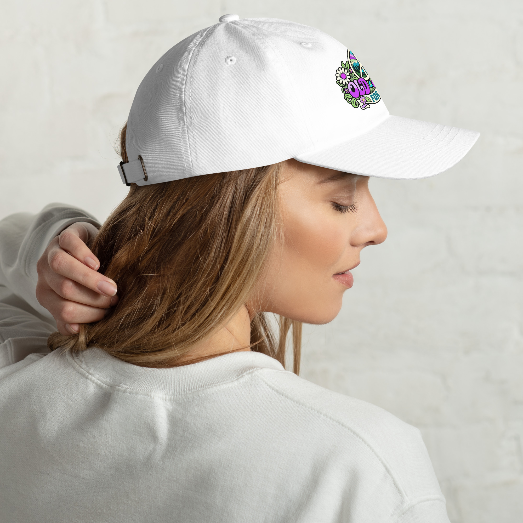 Old Hippies for Peace – Full Color Graphic Hat - Image 24