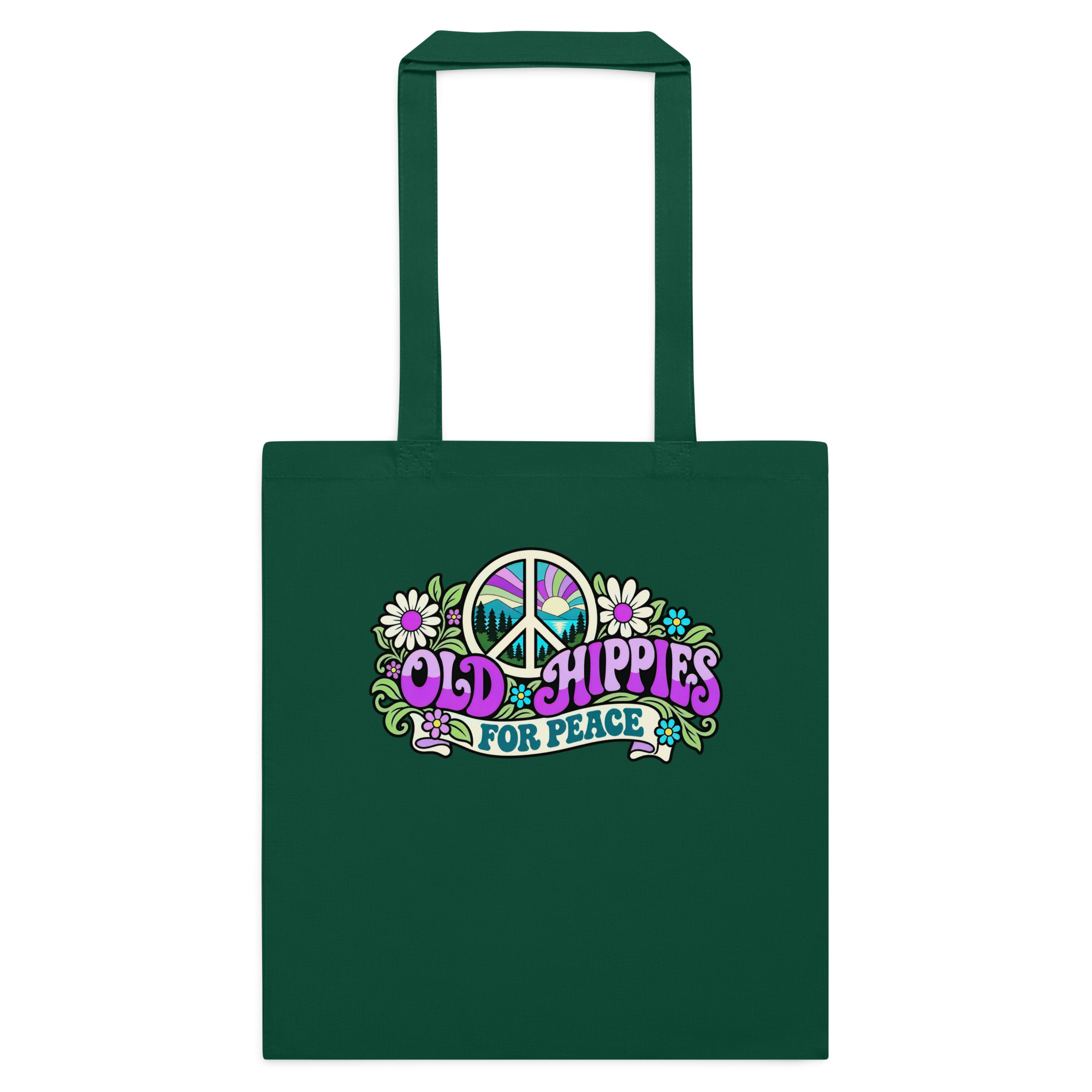 Old Hippies for Peace – Cotton Tote Bag