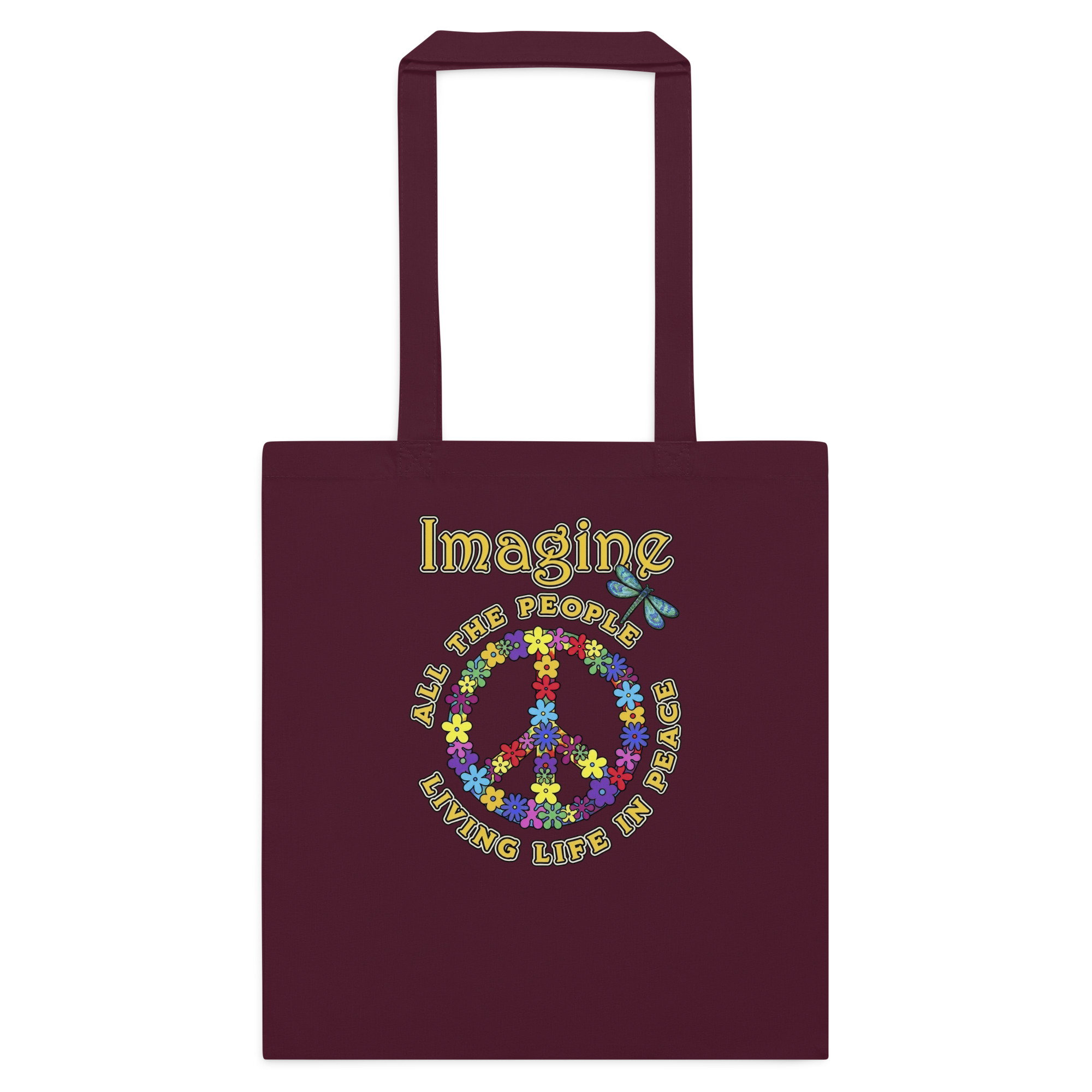 Imagine All the People – Cotton Tote Bag - Image 2