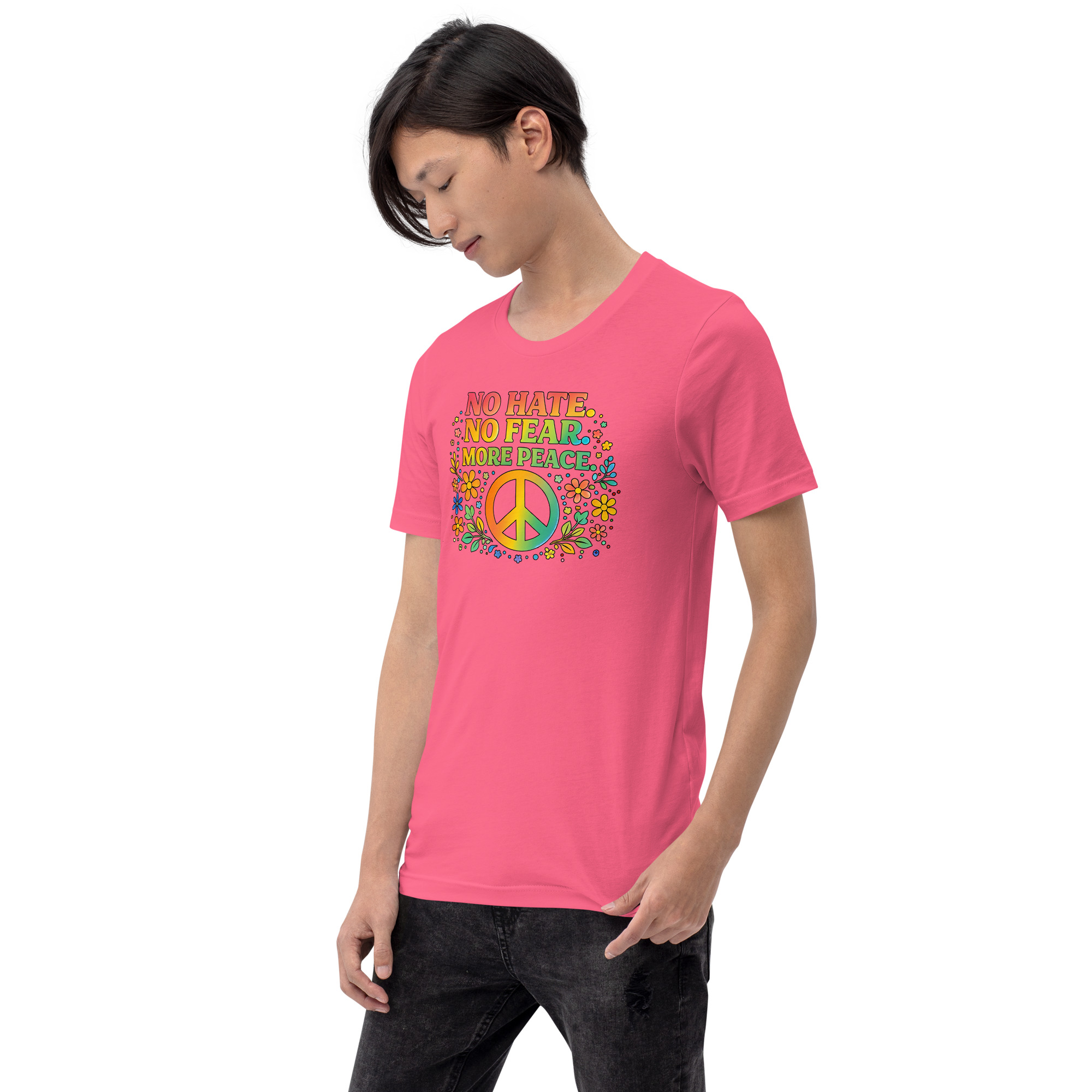 No Hate, No Fear, More Peace – Unisex T-Shirt - Image 2
