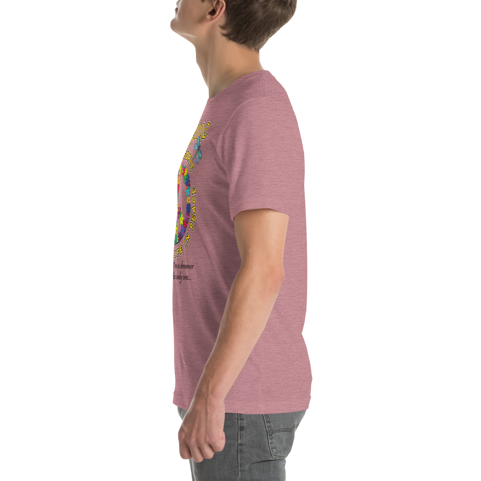Imagine All the People – Light Colors Unisex T-Shirt - Image 26