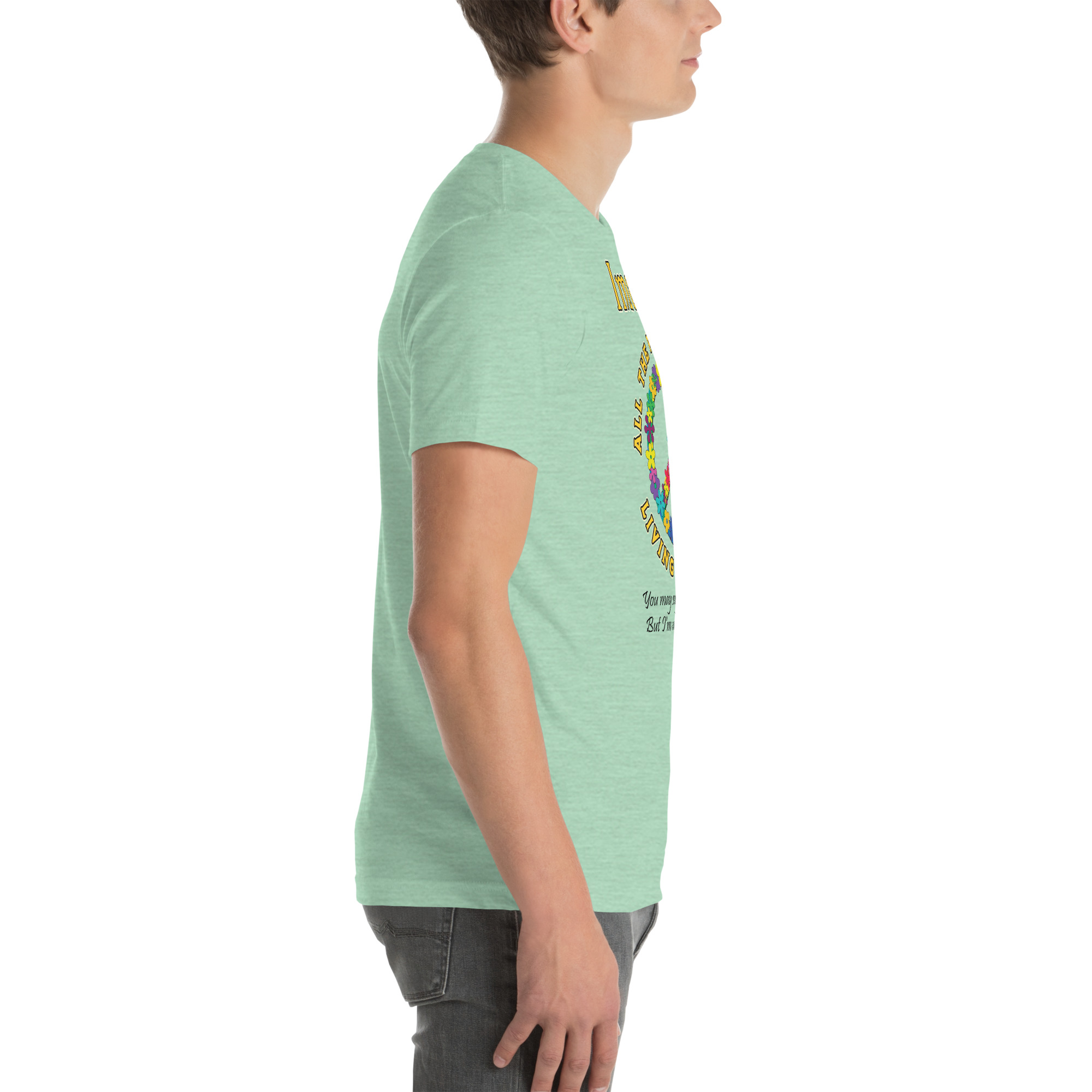 Imagine All the People – Light Colors Unisex T-Shirt - Image 34