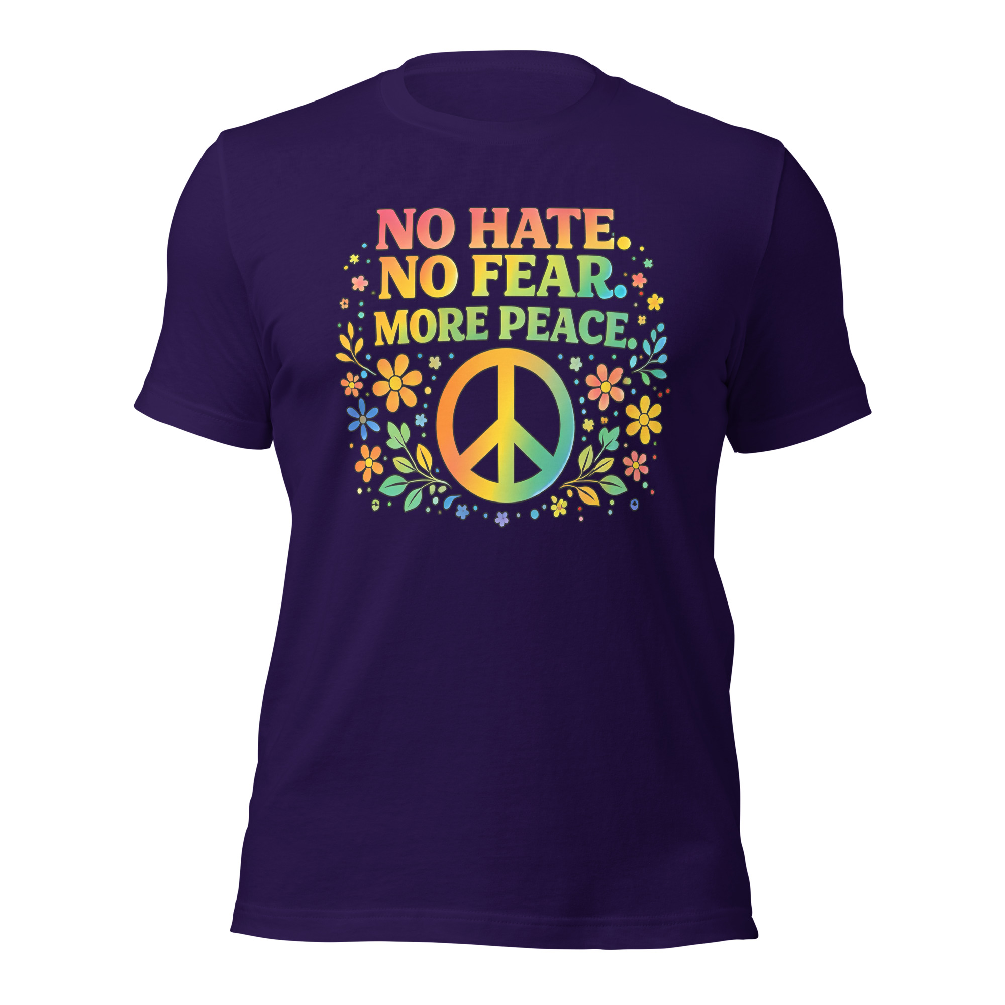 No Hate, No Fear, More Peace – Unisex T-Shirt - Image 4